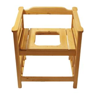 扶手坐便椅坐便器老人移动马桶家用结实孕妇农村用实木蹲坑改厕所