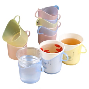 加厚杯托塑料杯托一次性纸杯杯套开水防烫杯架办公隔热通用茶杯托