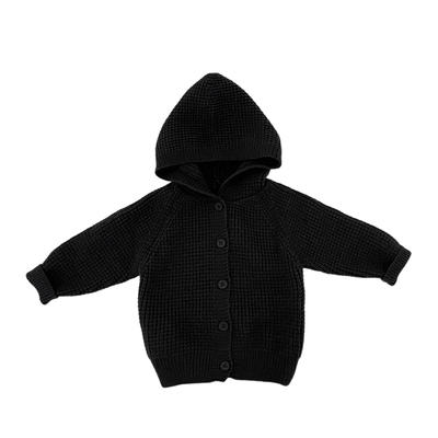 男童秋冬款洋气加厚连帽针织衫