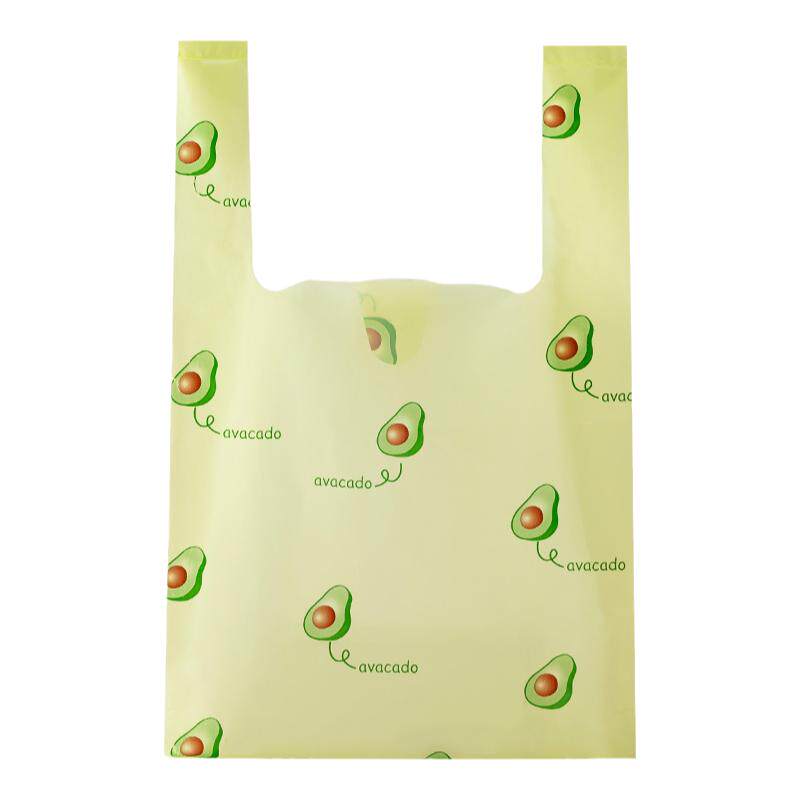 一次性超市购物打包袋外卖手提袋烘焙面包店食品包装袋方便背心袋
