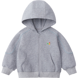 [精棉双面]齐齐熊宝宝卫衣连帽外套男童女童春款2026新款儿童上衣