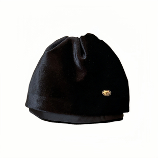 简约风黑色丝绒裙摆抓夹女2025新款高级感气质后脑勺盘发鲨鱼夹