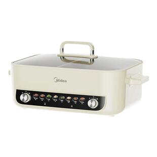 美的电火锅鸳鸯锅多功能电热火锅家专用一体款不粘煮锅2026年新款