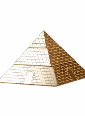 黄铜金字塔旋转解压摆件