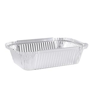 1912加厚锡纸盒烧烤一次性外卖打包盒粉丝碗带盖长方形批发700ML