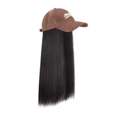 帽子假发女长发一体全头套