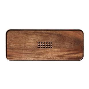 一条黑胡桃木茶盘家用实木茶台简约日式茶海储水排水功夫茶具套装