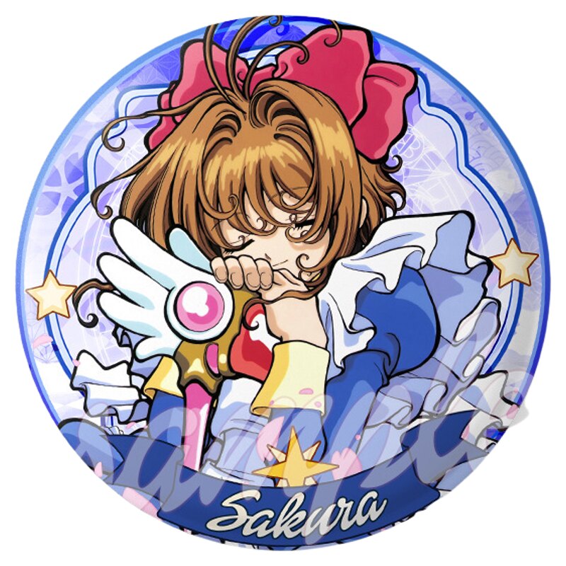 魔卡少女樱周边双闪徽章吧唧谷子