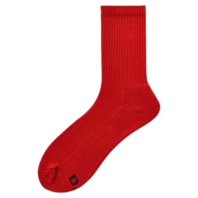 D.M男棉袜本命年红色袜子