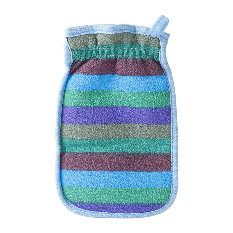 彩虹条搓澡巾男女双面搓背洗澡巾沐浴手套搓灰粗砂洗澡神器无痛