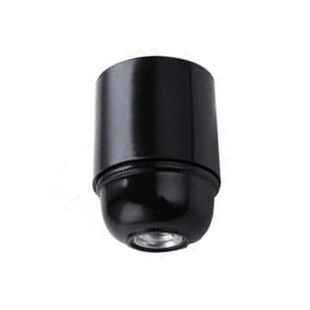 E27 E14黑色 白色塑料全牙光身灯头灯座台灯吊灯通用灯口灯具配件
