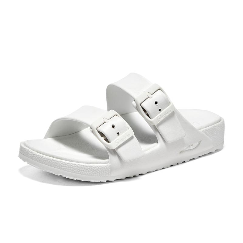 斯凯奇拖鞋女鞋舒适足弓支撑外穿拖鞋平底休闲凉鞋一字拖凉拖百搭