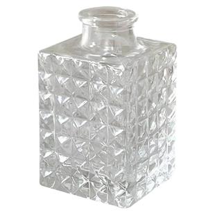 网红迷你玻璃小花瓶法式复古浮雕透明水培插花花瓶桌面装饰摆件