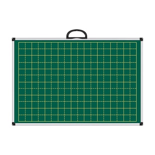 雨桐小黑板可擦写家用儿童教学挂式带拼音田字格双面绿板手提写字板画板师范生练粉笔字教师办公用可挂墙黑板