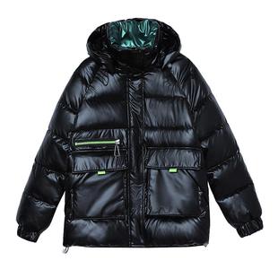 2024新款免洗中长款加厚棉衣棉服女冬季韩版棉衣女pu皮羽绒棉外套