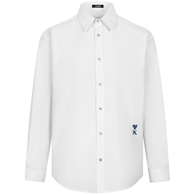 LEZORA皮马棉爱心白衬衫