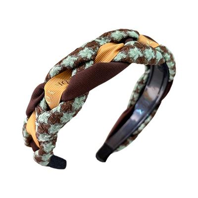 佟丽娅同款麻花编织发箍女高颅顶