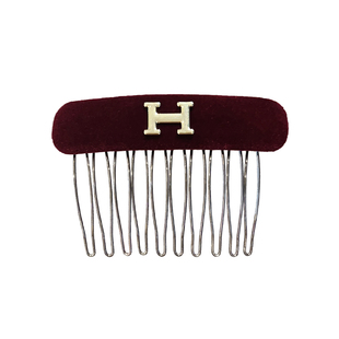 韩国H字母齿梳2025新款高端韩国东大门高级蓬松公主头刘海倒插梳