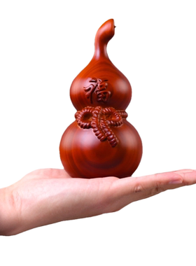 桃木葫芦客厅家居礼品摆件实木雕