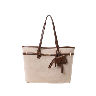 南风Chio2nd 雪夜暖光托特包包女大容量棕色气质通勤包手提单肩包