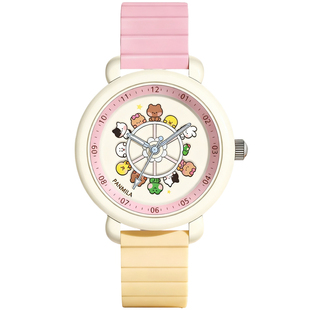 番米拉儿童电子手表女电子表女款女孩只看时间小学生专用高颜值表