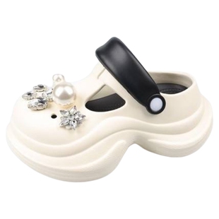 MIO米奥洞洞鞋女夏款户外凉拖鞋厚底增高凉鞋沙滩鞋休闲拖大头拖