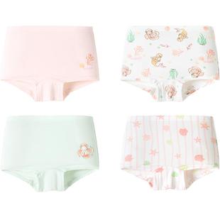 巴拉巴拉儿童内裤棉平角四角短裤女童防走光宝宝莫代尔柔软四条装
