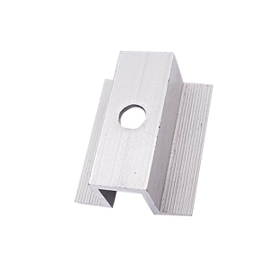 光伏配件几字型中压块太阳能供电板配件铝合金边压侧压块源头厂家