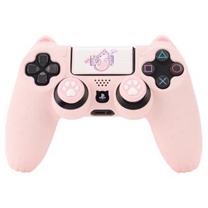 极想ps4手柄保护套猫耳可爱软壳全包硅胶套游戏手柄保护壳防滑