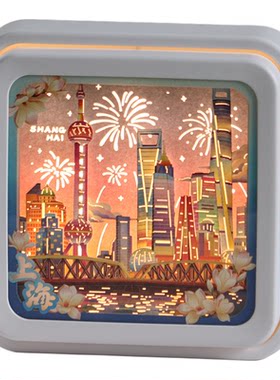 非遗纸雕灯旅游纪念品定制礼物