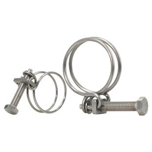 包邮不锈钢304/201钢丝箍 喉箍 橡胶管卡箍 双钢丝喉箍 抱箍 管箍