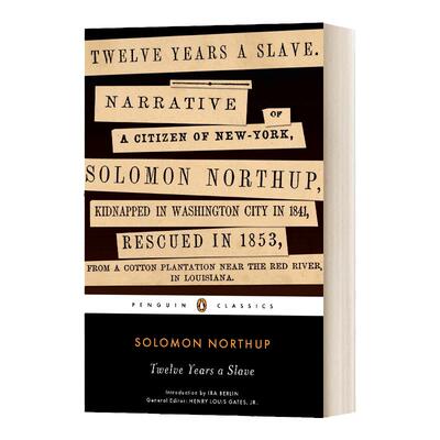 为奴十二年黑经典英文原版