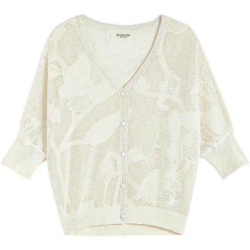 例外春夏女提花针织衫女装日常
