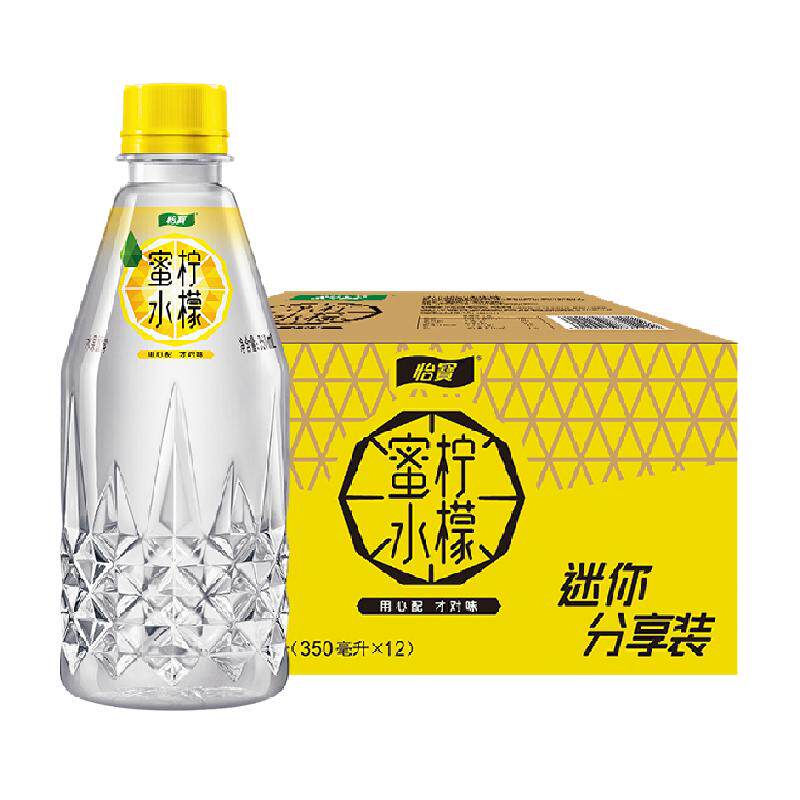 怡宝蜜水柠檬水果饮料350ml*12瓶 箱装(蜂蜜+柠檬果汁饮料)