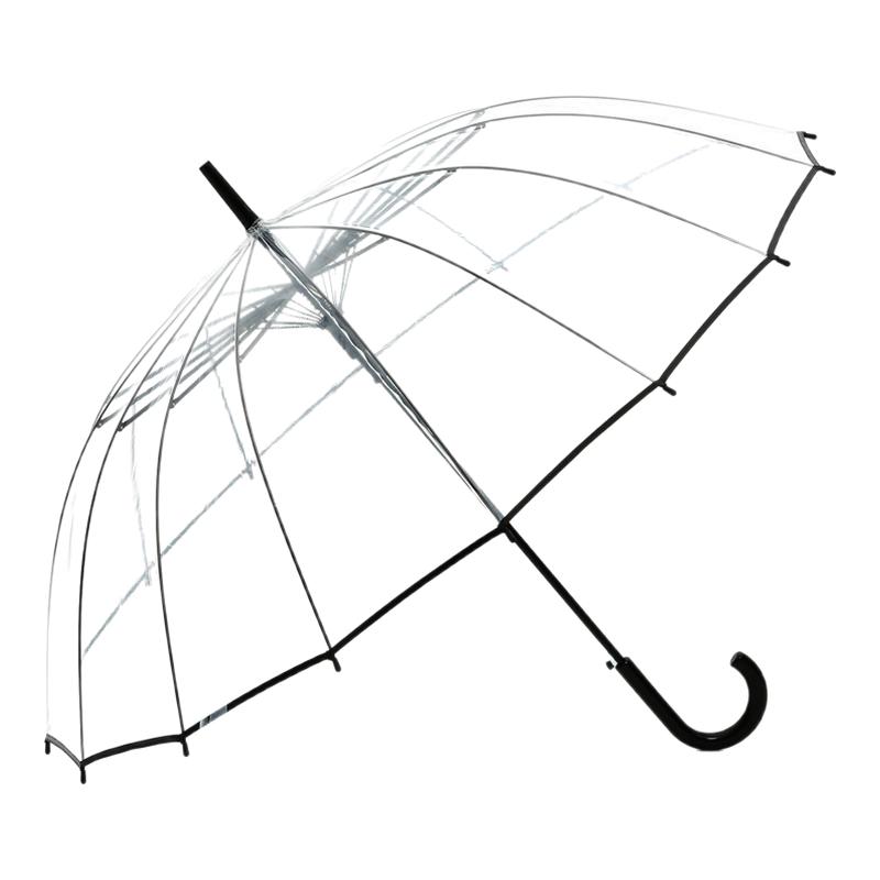 高颜值日系小清新透明雨伞