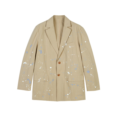 速写奥莱outlets男装早秋西服休闲个性设计官方时尚西装外套优雅