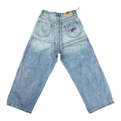 Without Me/LunarMan227复古手工刷蜡水洗做旧牛仔裤重磅潮流裤