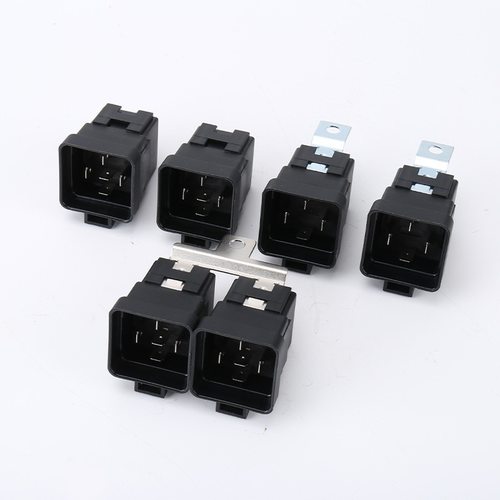 40A四脚防水一体双插座继电器 密封防水继电器全铜线方形插座