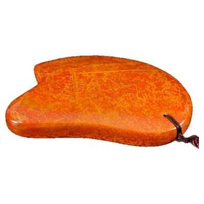 砭石刮痧板加厚加大天然红砭石