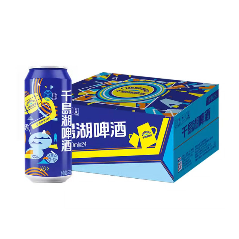 千岛湖啤酒500ml听 乐享时光 8度 整箱装