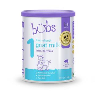 【包税0元试喝】bubs澳洲进口婴幼儿宝宝a2藻油dha羊奶粉1段400g