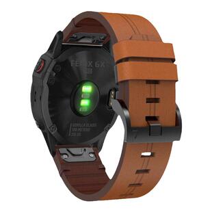 Garmin佳明fenix6/6xpro/7x/5X plus真皮表带飞耐时3HR本能智能手表935/945/MK1原装同款955商务快拆替换腕带