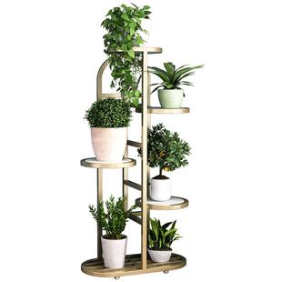 花架子客厅落地式置物架阳台多肉花几花盆托架铁艺阶梯式简约层架