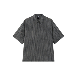 半墨复古亚麻衬衫男夏季薄款棉麻透气衬衣宽松胖子加肥加大码夏装