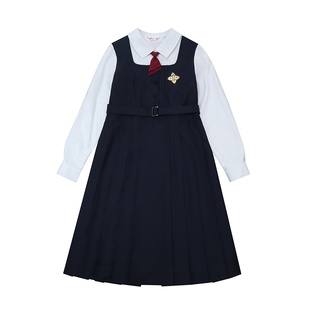 樱花家族jk制服【立葉女子】校供风假两件连衣裙长袖学院叶原创女