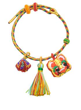 泰山直发五彩绳手链手工编织