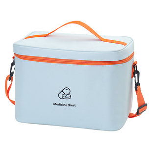 大容量双层药品收纳包家用急救包旅行携便应急医疗药盒可斜挎学生