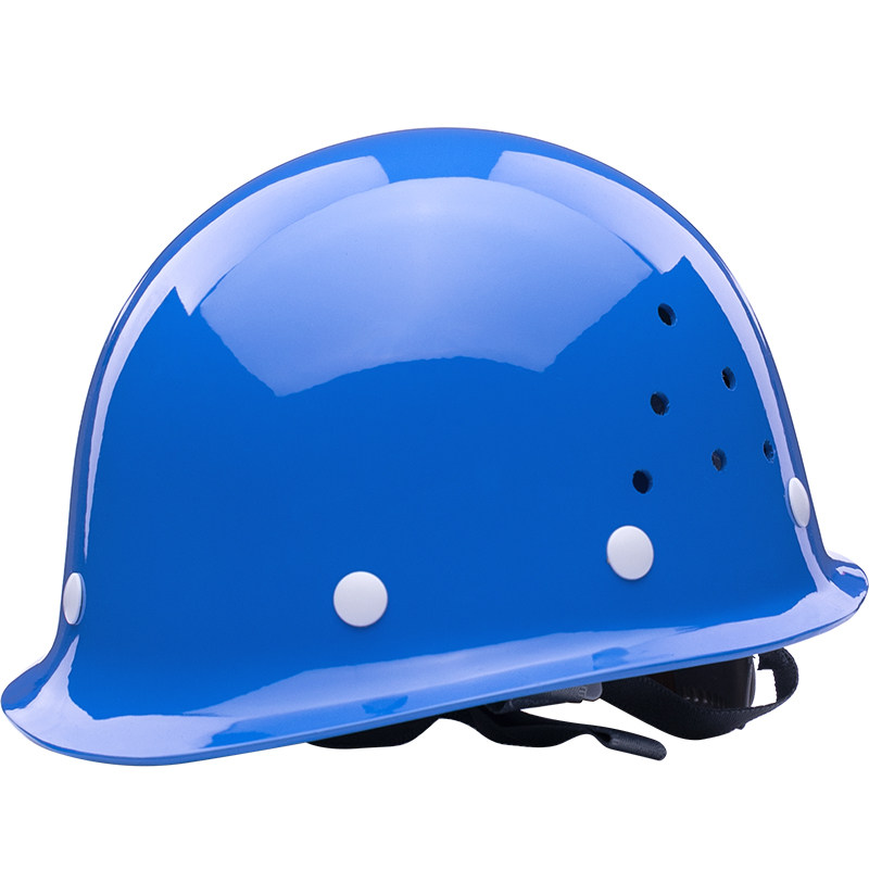 海华B5玻璃钢安全帽工地施工透气工作帽安全帽电工工地头盔印字