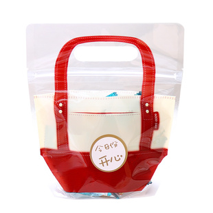 婚庆结婚喜字糖果包装袋 喜糖喜饼红色包装密封自封伴手礼手挽袋