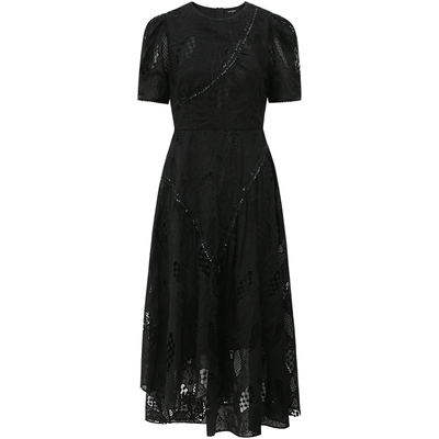 COCOBELLA重工刺绣蕾丝连衣裙